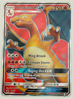 Pokemon TCG Charizard GX Black Star Promo SM60 2017 Card LP - Image 1