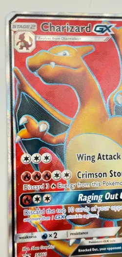 Pokemon TCG Charizard GX Black Star Promo SM60 2017 Card LP - Image 2