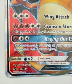 Pokemon TCG Charizard GX Black Star Promo SM60 2017 Card LP - Image 4