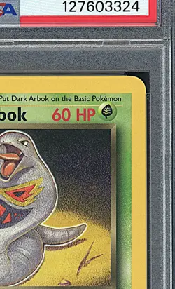 DARK ARBOK 2000 Pokemon Team Rocket 1st Edition Non Holo #19 - PSA 7 - Image 4