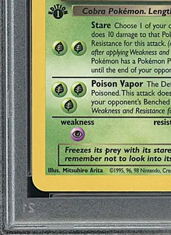 DARK ARBOK 2000 Pokemon Team Rocket 1st Edition Non Holo #19 - PSA 7 - Image 5