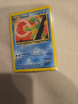 RARE POLITOED POKEMON CARD 27/75 - Image 1