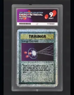Pokemon Energy Retrieval Legendary Coll. Reverse Holo #107 ACE 9 Mint - Image 1