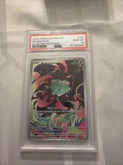 Bulbasaur 133/132 Illustration Rare Mega Evolution Pokemon PSA 10 - Image 1