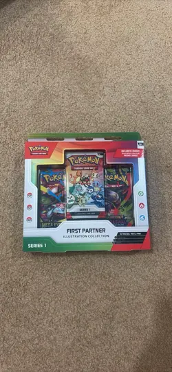Pokemon TCG First Partner Illustration Collection Series 1 3-Pack Promo English - Image 1