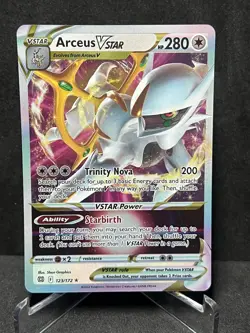 Arceus VSTAR 123/172 Holo VSTAR Rare Brilliant Stars Pokemon Near Mint - Image 1