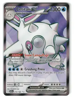 Cetitan ex 210/182 Holo Ultra Rare Destined Rivals Pokemon NM - Image 1