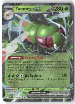 Yanmega ex 003/182 Double Rare Destined Rivals Pokemon Holo Near Mint - Image 1