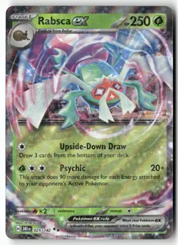 Rabsca ex 025/182 Double Rare Destined Rivals Pokemon Holo Near Mint - Image 1