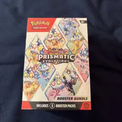 Pokemon TCG Scarlet & Violet Prismatic Evolutions Booster Bundle 6 Packs Sealed - Image 1
