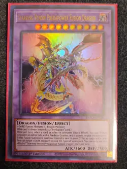 Yu-Gi-Oh! Nm Starving Venom Predapower Fusion Dragon Dimension Force DIFO-EN036 - Image 1