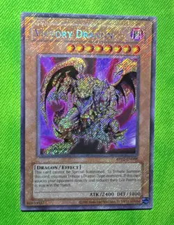 Yu-Gi-Oh! Victory Dragon RP02-EN098 Secret Rare Unlimited Near Mint FOIL BLEED - Image 1