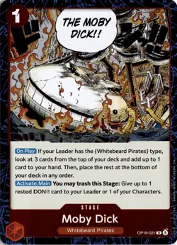 Moby Dick R The Time of Battle OP16-021 One Piece TCG - Image 1