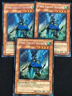 YUGIOH MIST VALLEY SOLDIER HA01-EN006 SECRET X3 NM - Image 1