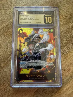 One Piece Monkey D. Luffy OP10-118 SEC Alt Art JP CGC Pristine 10 - Image 1