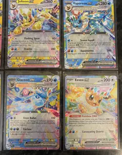Pokemon TCG - Prismatic Evolutions: Complete set of 9 Eeveelutions ex cards - Image 5