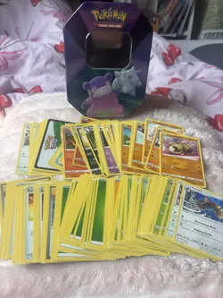 Pokemon Cards Bundle – Mixed Cards + Collectible Tin - Image 1