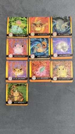 1999 Pokemon Artbox Action Flipz Premier Edition Cards - Image 1
