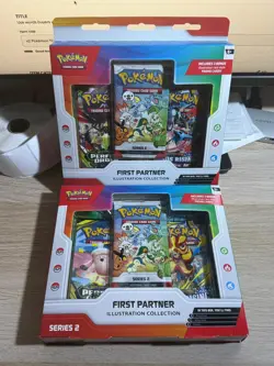 x2 Pokemon TCG First Partner Illustration Collection Series 2 Box 3 Promo Cards - Image 2