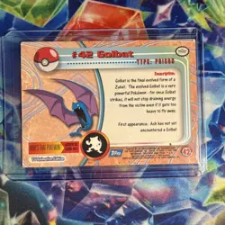 Pokemon Golbat Trading Card #42 – Topps TV Animation Edition 1999 - Image 2