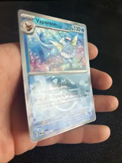 Pokemon Vaporeon TCG Masterball Prismatic Evolutions Card 022/131 NM Holo - Image 3