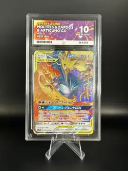 Pokemon TCG Card RR Moltres Zapdos Articuno GX 035/054 Japanese Edition Ace 10 - Image 1