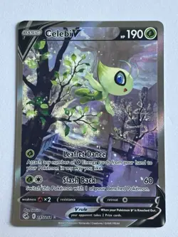 Pokemon TCG Card Celebi V 245/264 Fusion Strike Full Alternate Art Near Mint - Image 2