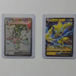 Pokemon TCG 2-Card Full Art Holo Lot Froslass ex 217/198 Zeraora V 053/159 - Image 1