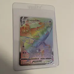 Pokemon TCG Dragapult VMAX 197/192 Rebel Clash Rainbow Rare Card - Image 1