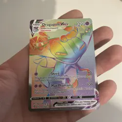 Pokemon TCG Dragapult VMAX 197/192 Rebel Clash Rainbow Rare Card - Image 5