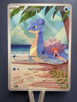 Pokemon TCG Misty's Lapras 194/182 - Destined Rivals Illustration Rare Card - Image 1