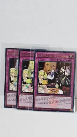 3x Dragonmaid Tidying 1st Edition Stamped Ultra Rare BLMM-EN069 Nm Yugioh! - Image 1