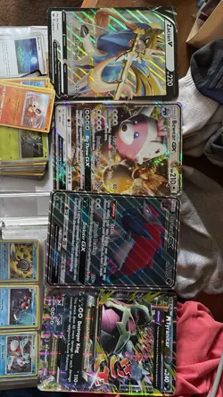 Pokemon Card Lot 550+ Cards Binder Collection Rare Holo Common Uncommon TCG - Image 1