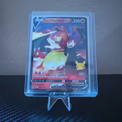 Lance's Charizard V SWSH133 Celebrations Promo Pokemon Card - NM - Image 1