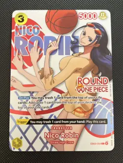 Nico Robin One Piece card game ROUND 1 Promo EB03-054 English - Image 1