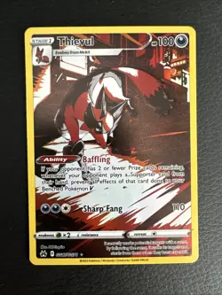 Thievul GG17/GG70 Holo Full Art Ultra Rare Card Pokemon Crown Zenith - NM - Image 1