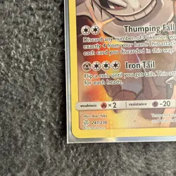Steelix Cosmic Eclipse Full Art Holo Secret Rare Card 247/236 NM Condition - Image 2
