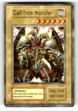 Yu-Gi-Oh! TCG Fake Card - Foil Call From Monster Summon Skull - Funny - Image 1