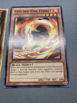 Yu-Gi-Oh! 2X Fencing Fire Ferret Common 1st Edition JOTL-EN097 MP - Image 4