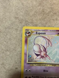 2001 Espeon 1/75 Neo Discovery Holo Rare WOTC Pokemon Card TCG - Image 2