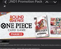 Round 1 One Piece Trading Card Game Promo (ENGLISH) ✅ PRESALE - 10 SEALED PACKS! - Image 2