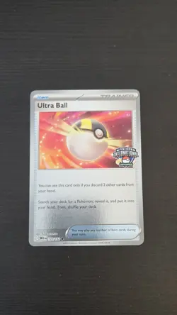 Ultra Ball 131/132 NAIC 2026 Competitor Pokemon TCG Promo Card NM - Image 1