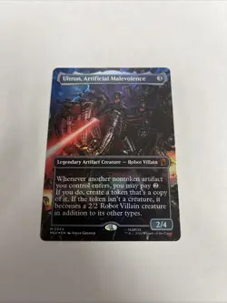 Ultron Artificial Malevolence Borderless Foil Superheros Card #0344 MTG LP - Image 1