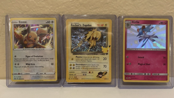 Pokemon TCG 3-Card Pokemon Lot Eevee Promo, 25th Rocket's Zapdos, Kirlia Shiny - Image 1