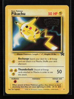 Pikachu #4 - WB Kids Movie Stamped Black Star Promo Pokemon Card - Pokemon TCG - Image 1