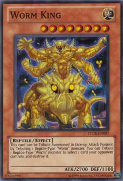 Yugioh Worm King STOR-EN097 Super Rare Unl Ed NM - Image 1