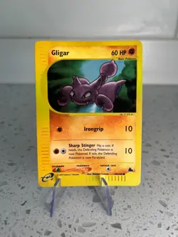 Gligar 59/144 Reverse Holo Skyridge 2003 Pokemon Card LP - Image 1
