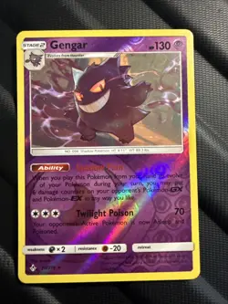 Pokemon Gengar TCG Reverse Holo Rare Card 70/214 Sm-Unbroken Bonds - Image 1
