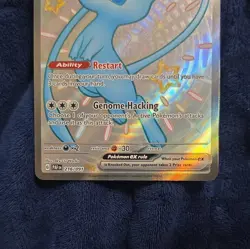 Pokemon Mew EX Shiny Ultra Rare Holo 216/091 SV: Paldean Fates Basic 180 HP - Image 3