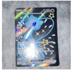 Pokemon Mew ex 216/091 SV: Paldean Fates Holo Full Art Shiny UR EX 180 - Image 1